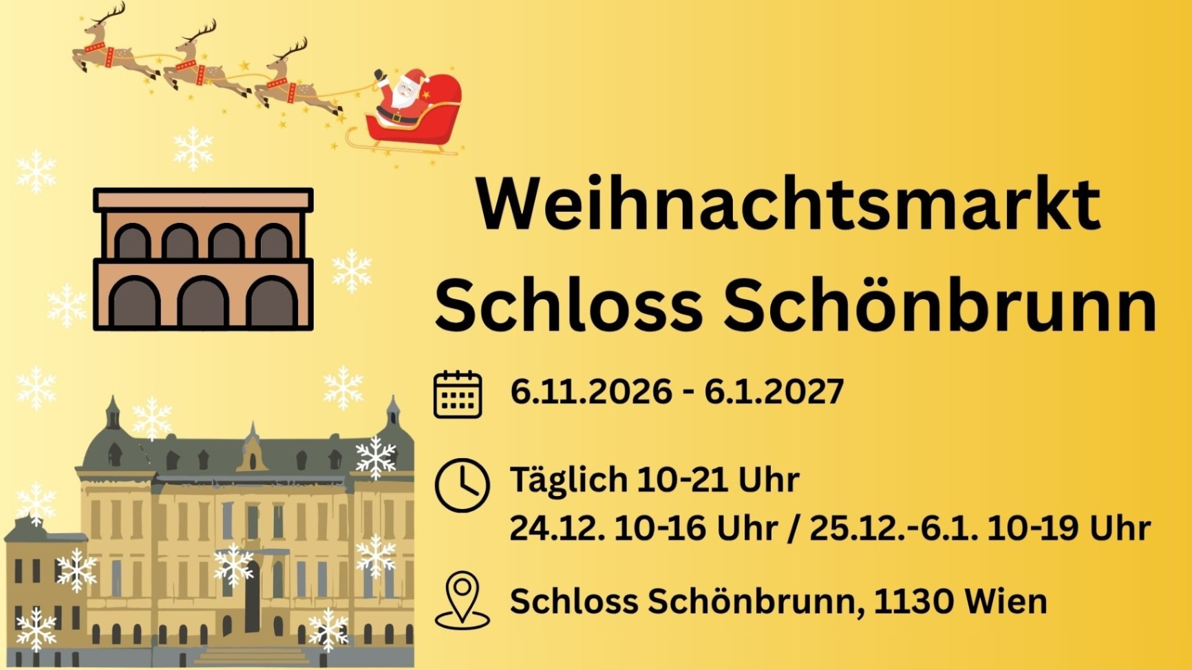 Weihnachtsmarkt Schloss Schönbrunn