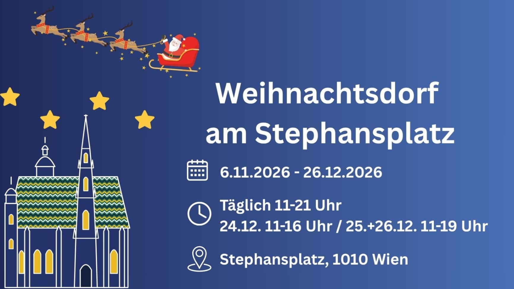 Weihnachtsdorf am Stephansplatz