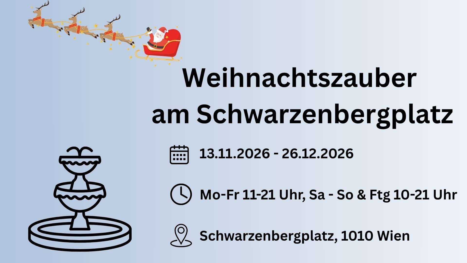 Weihnachtszauber am Schwarzenbergplatz